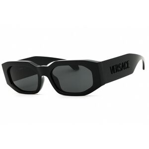 NWT Versace VE4489U Black Oval 55mm Sunglasses